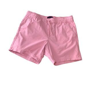 Asos Mens Pink Pull On Preppy Cotton Tie Front Shorts M Beach Vacation Cruise